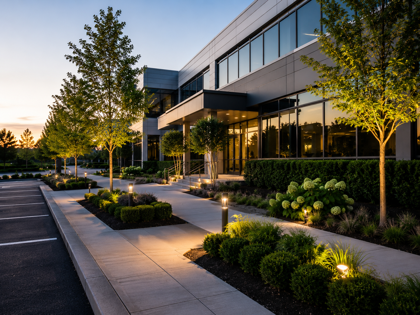 Commercial property grounds maintenance